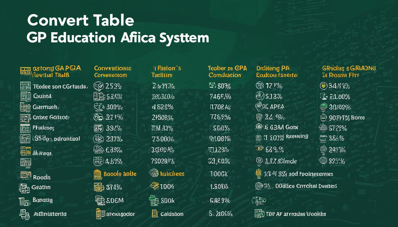 How do I convert my grades to GPA in South Africa?