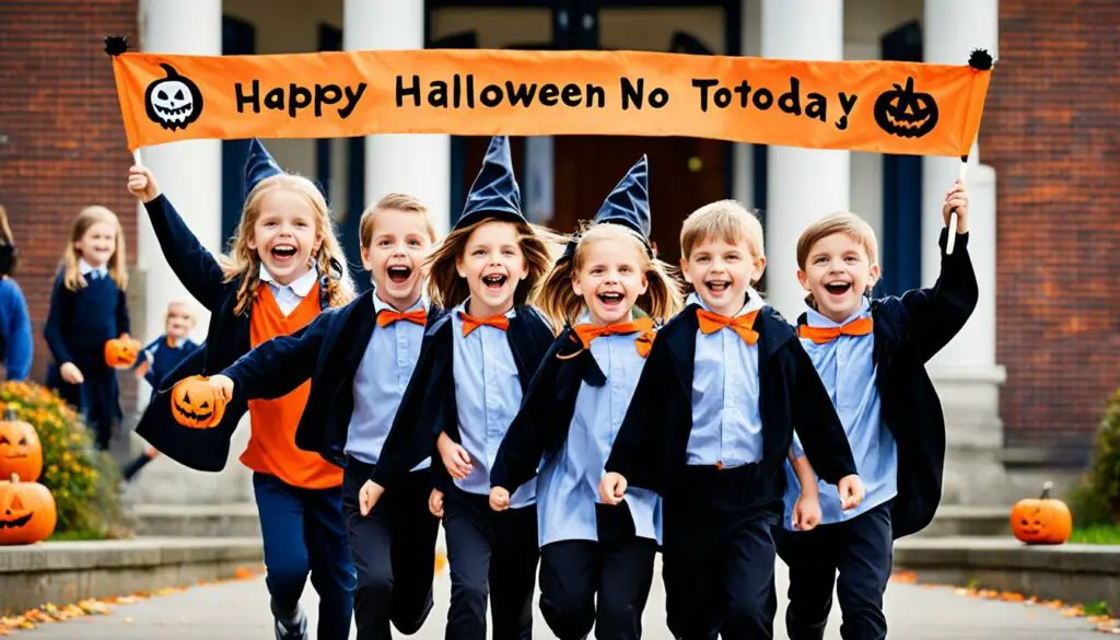 History of Halloween in schools