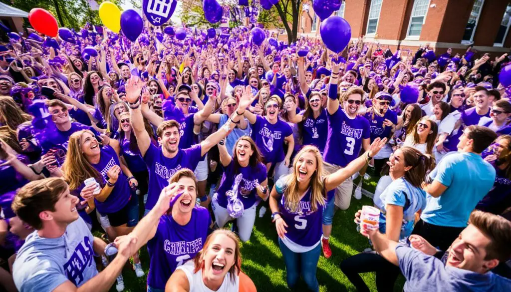 Holy Cross party scene