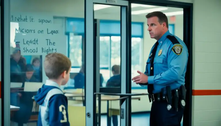 can police question a minor at school without parents?