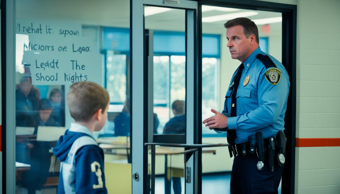 can police question a minor at school without parents?
