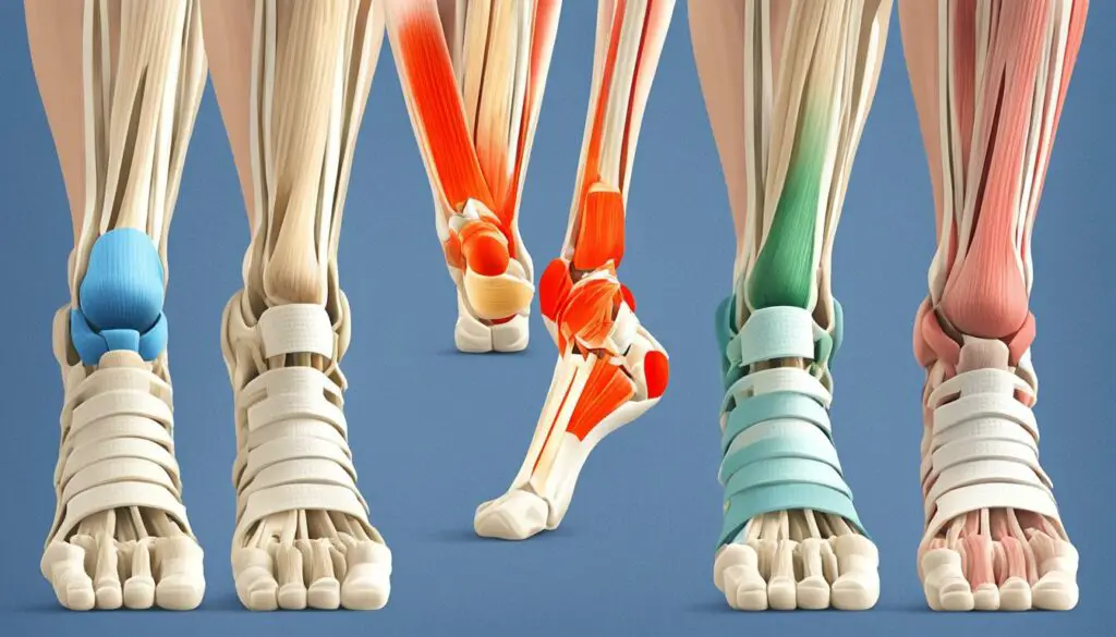 different grades of ankle sprains