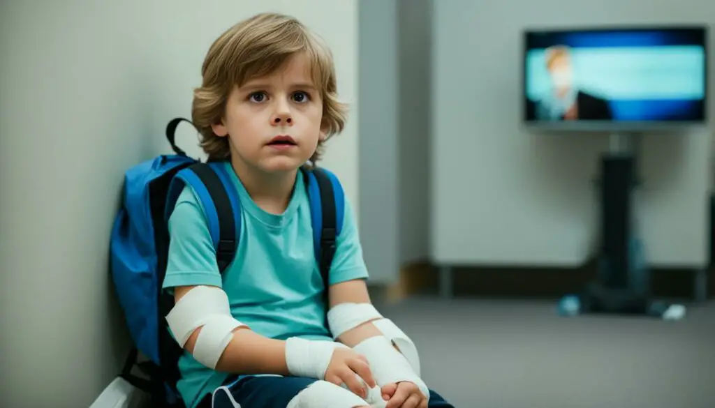 keeping child home from school with sprained ankle