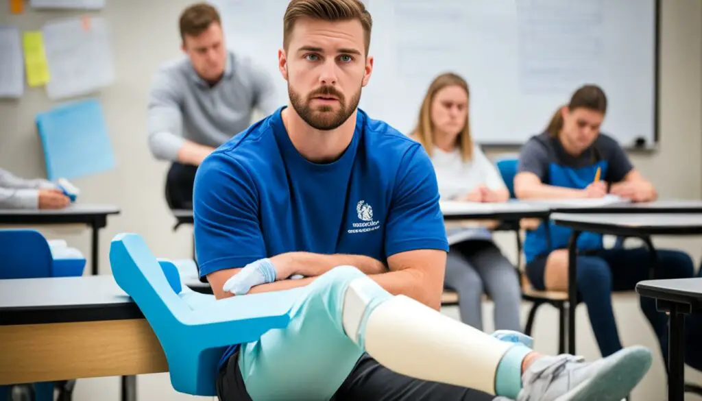 managing pain and swelling at school